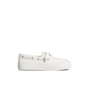 Sperry Bahama 3.0 Platform Sneaker Bootsschuhe Damen Weiß | 83BKRNAGU