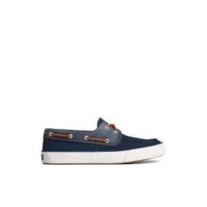 Sperry Bahama II Linen Sneaker Sneakers Herren Navy | 76BDJZWOQ