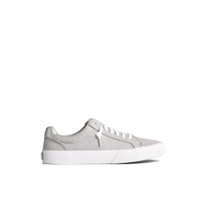 Sperry Bermuda Metallic Sneaker Sneakers Damen Grau | 76ZVUMATG