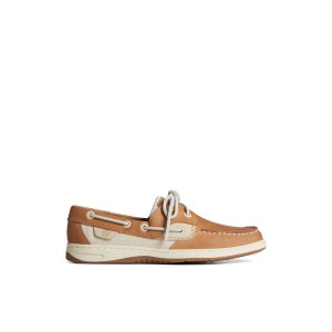 Sperry Bluefish Metallic Boat Shoe Bootsschuhe Damen Beige | 70HRBTAWS