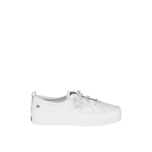 Sperry Crest Vibe Platform Leather Sneaker Sneakers Damen Weiß | 20QJSCBGV