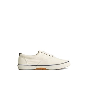 Sperry Halyard CVO Salt Washed Sneaker Sneakers Herren Weiß | 91EMLWBFP