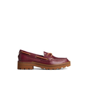 Sperry Lug Boat Shoe Bootsschuhe Damen Bordo | 29YKOMZFI