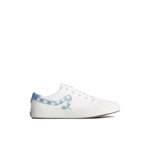 Sperry Sandy Gingham Sneaker Sneakers Damen Weiß | 08LJMWNRS