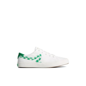 Sperry Sandy Gingham Sneaker Sneakers Damen Weiß | 01ORSIWKE