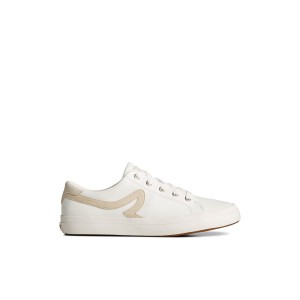 Sperry Sandy Leather Sneaker Sneakers Damen Weiß | 56PLIFZQX