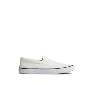 Sperry Striper II Slip On Sneaker Sneakers Herren Weiß | 32YCUVKES