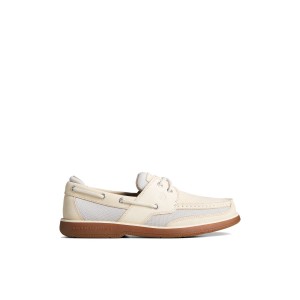 Sperry Surveyor 2-Eye Boat Shoe Bootsschuhe Herren Weiß | 48JIRUGMX