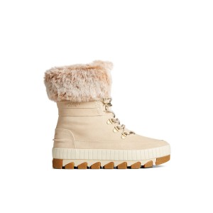 Sperry Torrent Lace Up Boot Stiefel Damen Beige | 82CUSDBTN