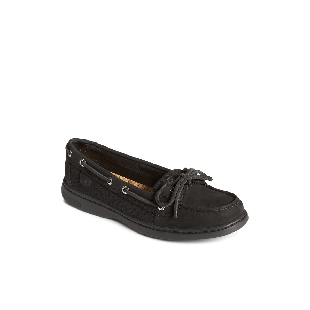 Sperry Angelfish Boat Shoe Bootsschuhe Damen Schwarz | 18ICHJTEQ