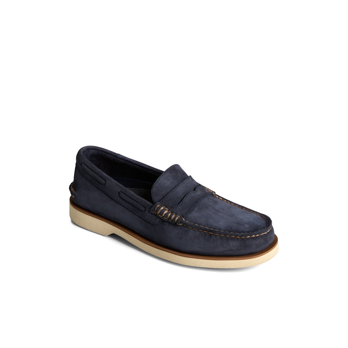 Sperry Authentic Original Double Sole Penny Loafer Halbschuhe Herren Navy | 69HUTCESK