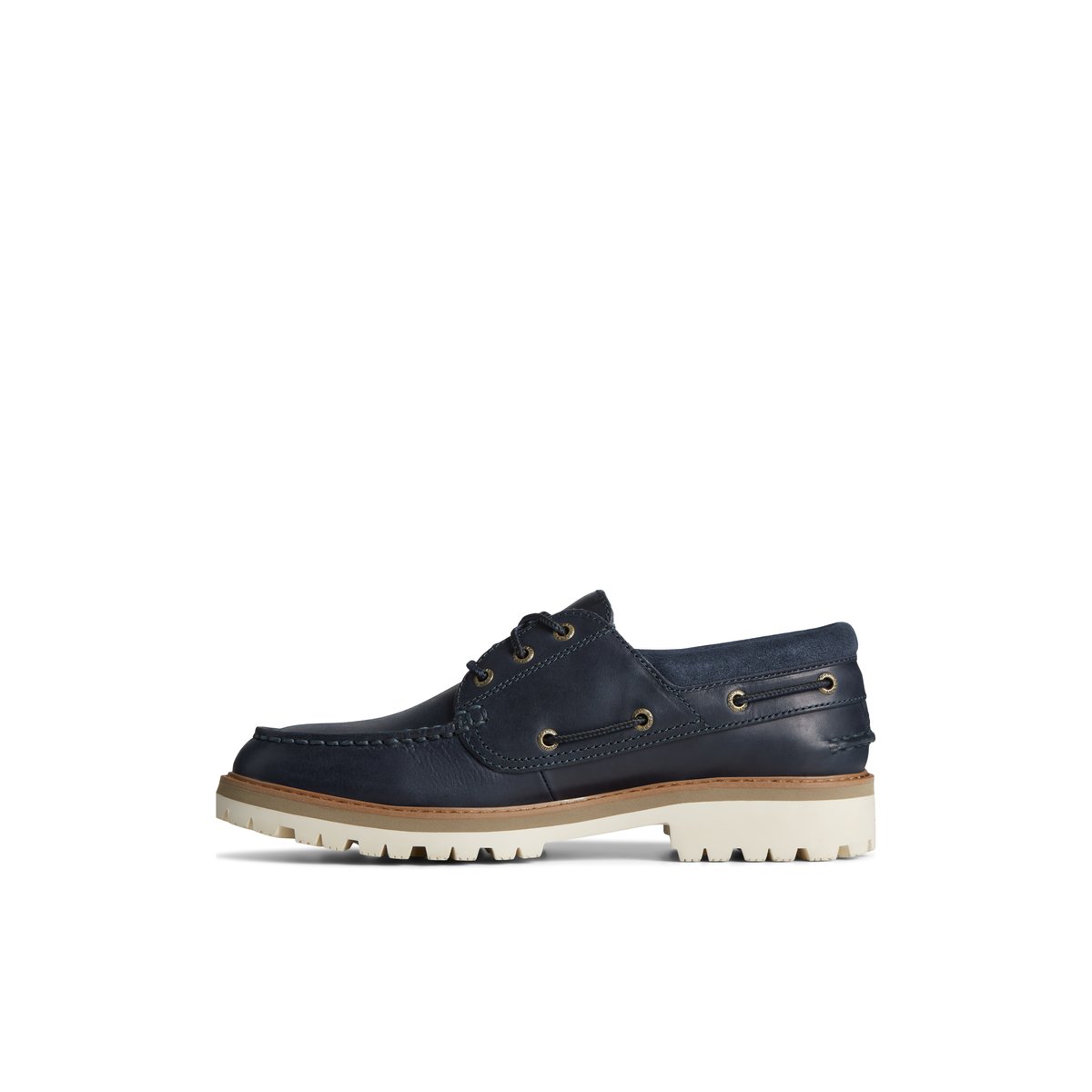 Sperry Authentic Original Unlined Lug 3-Eye Boat Shoe Bootsschuhe Herren Navy | 30YTVXSIP