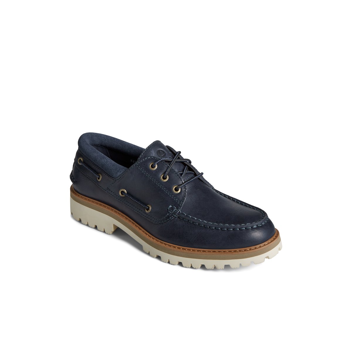 Sperry Authentic Original Unlined Lug 3-Eye Boat Shoe Bootsschuhe Herren Navy | 30YTVXSIP