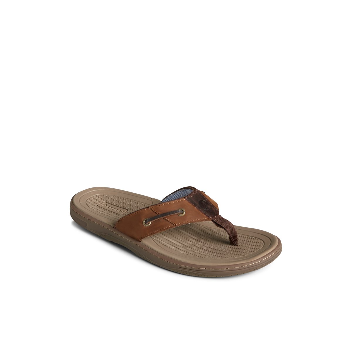 Sperry Baitfish Leather Flip Flop Sandalen Herren Braun | 42FSNLXCY