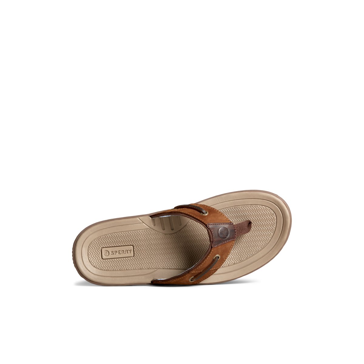 Sperry Baitfish Leather Flip Flop Sandalen Herren Braun | 42FSNLXCY