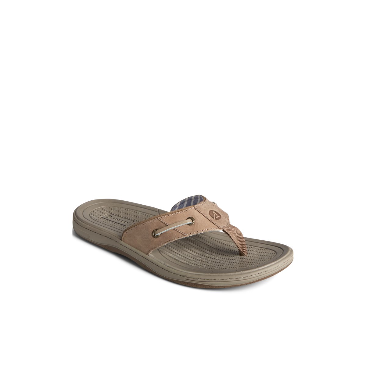 Sperry Baitfish Leather Flip Flop Sandalen Herren Beige | 17LSHRIJF