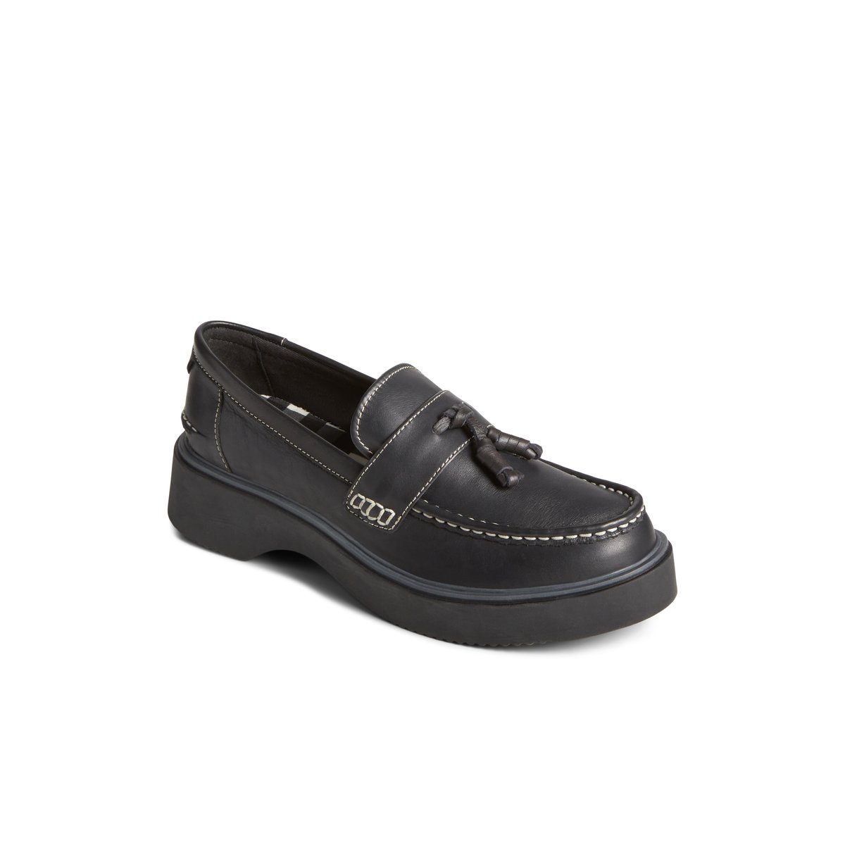 Sperry Bayside Loafer Halbschuhe Damen Schwarz | 07NPAXSKL