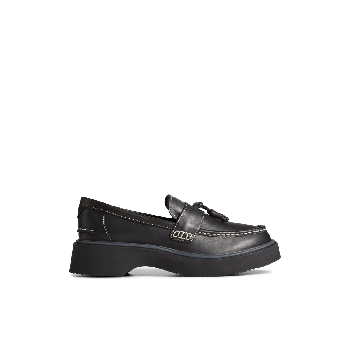 Sperry Bayside Loafer Halbschuhe Damen Schwarz | 07NPAXSKL