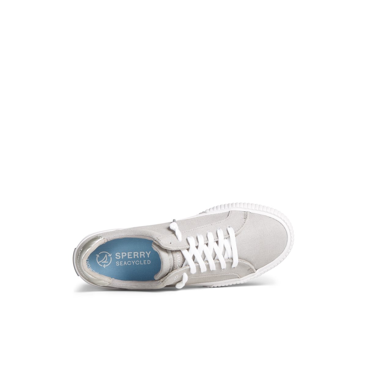 Sperry Bermuda Metallic Sneaker Sneakers Damen Grau | 76ZVUMATG