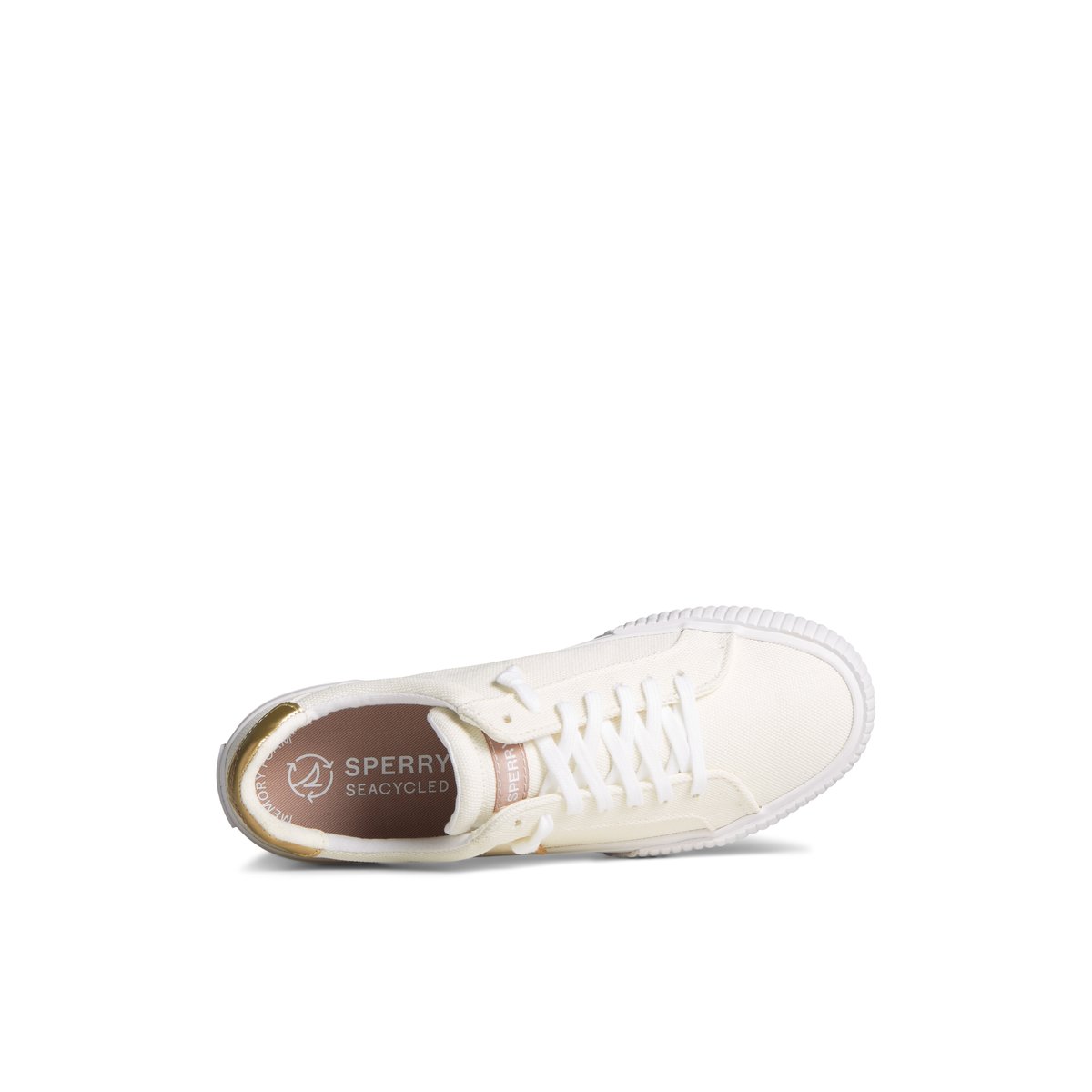 Sperry Bermuda Metallic Sneaker Sneakers Damen Beige | 03UXSWFIG