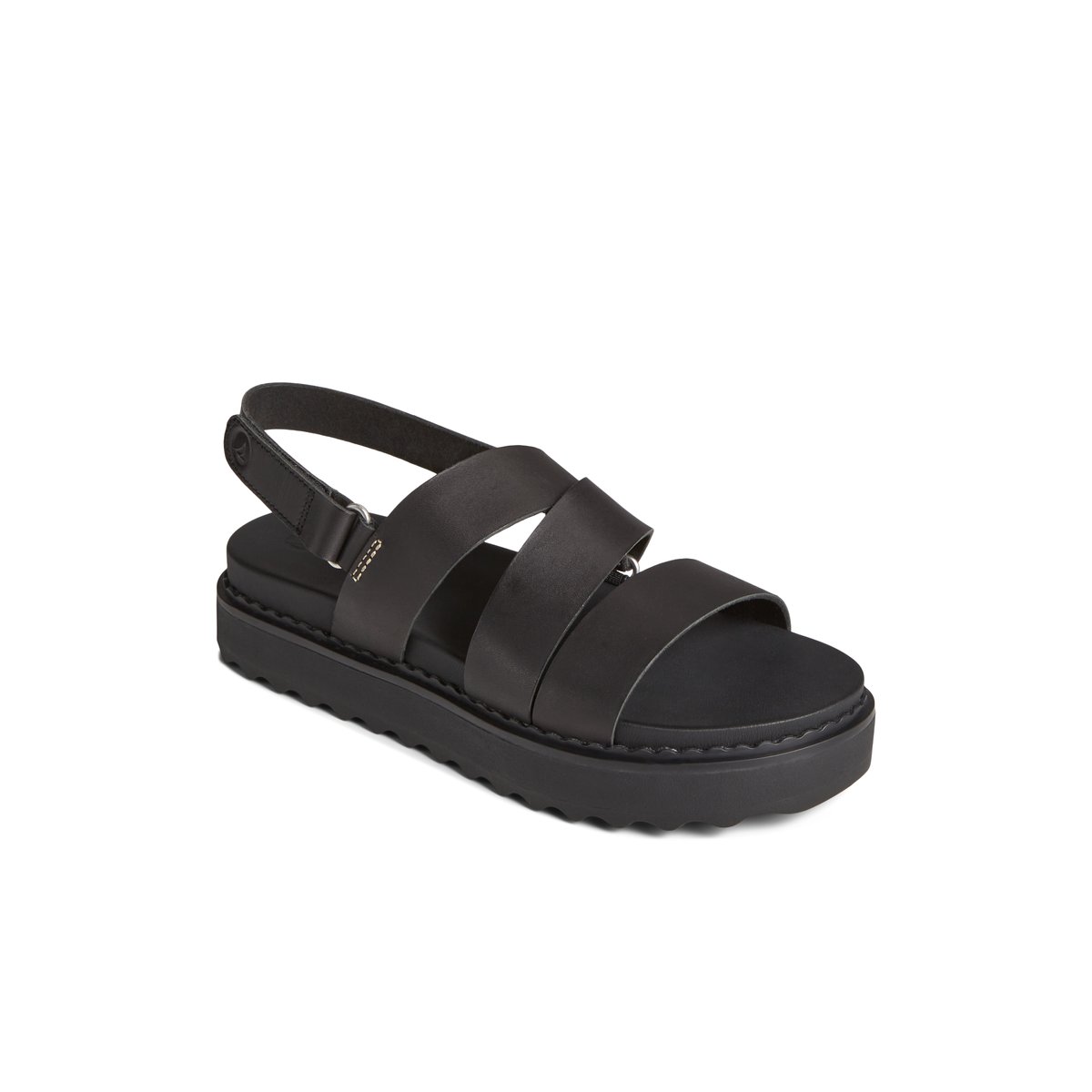 Sperry Cami Flatform Sandal Sandalen Damen Schwarz | 72MHZRNGS