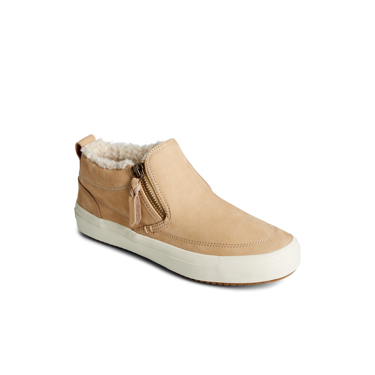 Sperry Crest Side Zip Cozy Sneaker Stiefel Damen Khaki | 67NLFMPYT