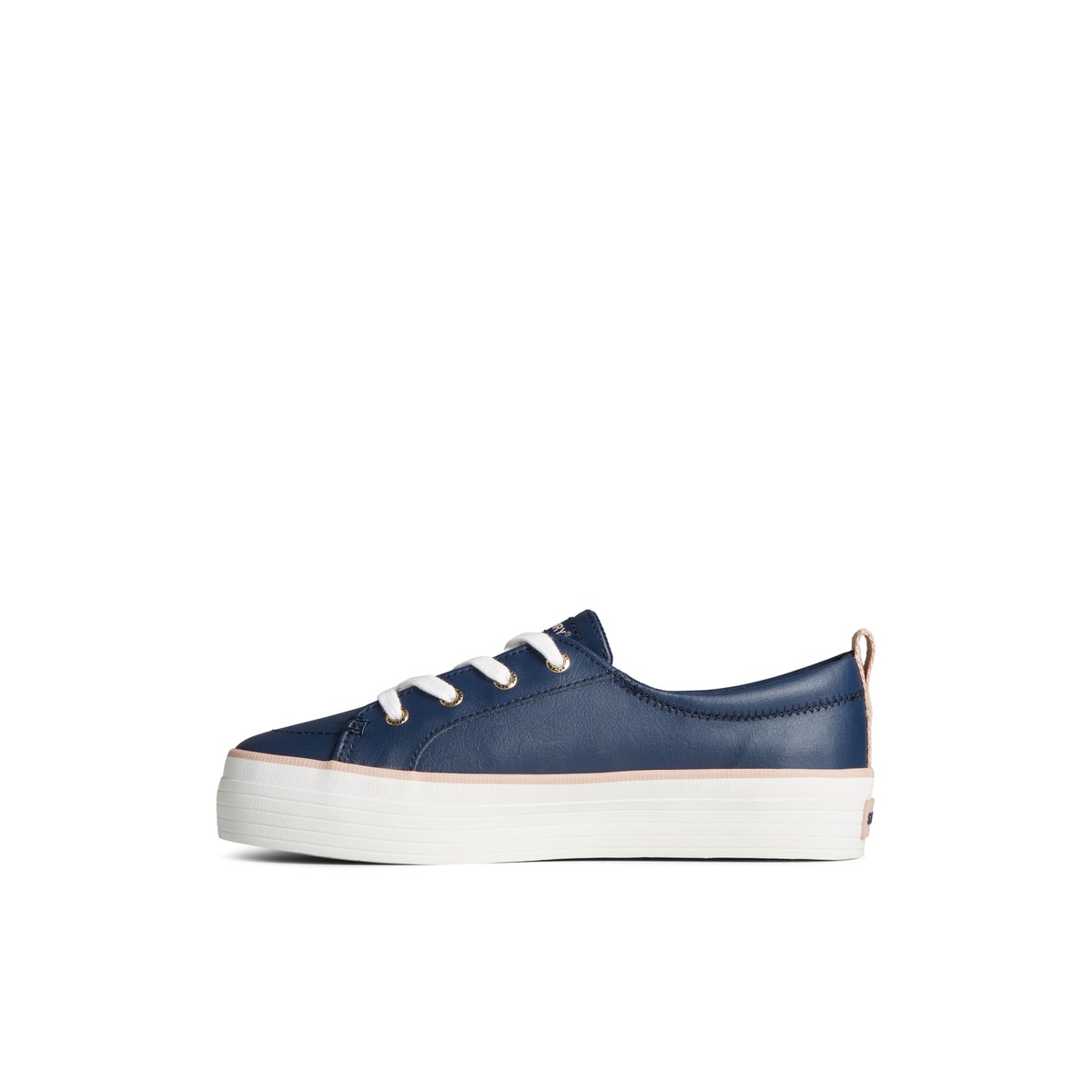 Sperry Crest Vibe Leather Platform Sneaker Sneakers Damen Navy | 45HDTYNEB