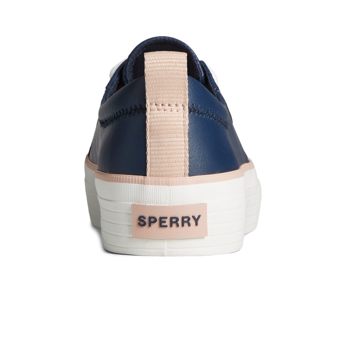 Sperry Crest Vibe Leather Platform Sneaker Sneakers Damen Navy | 45HDTYNEB