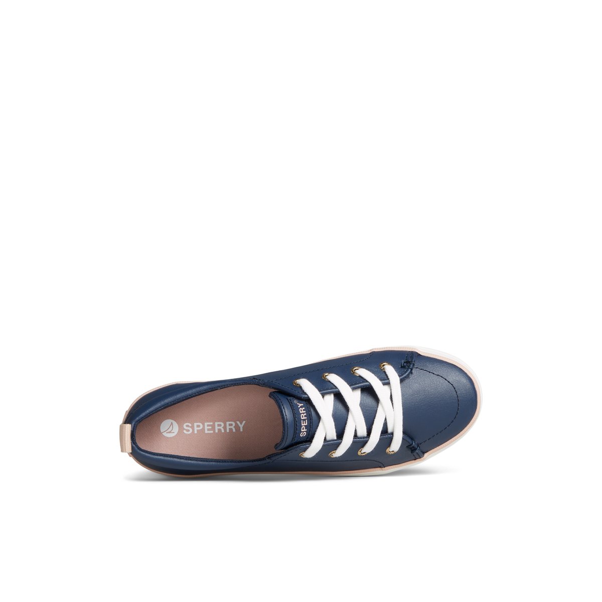 Sperry Crest Vibe Leather Platform Sneaker Sneakers Damen Navy | 45HDTYNEB