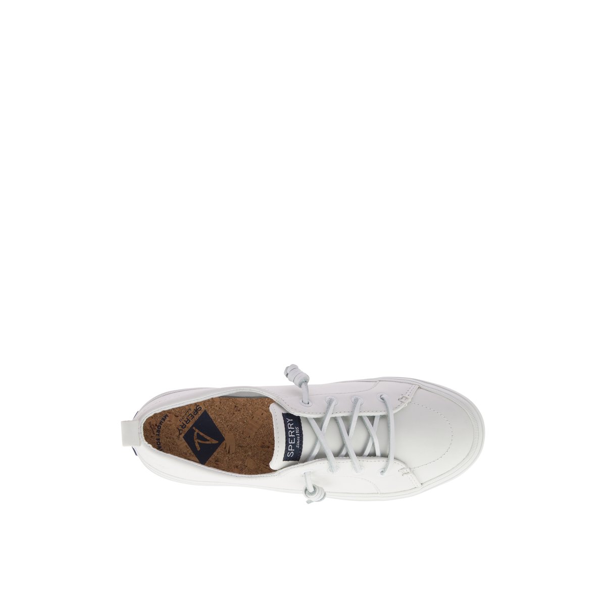 Sperry Crest Vibe Leather Sneaker Sneakers Damen Weiß | 68AENMJHX