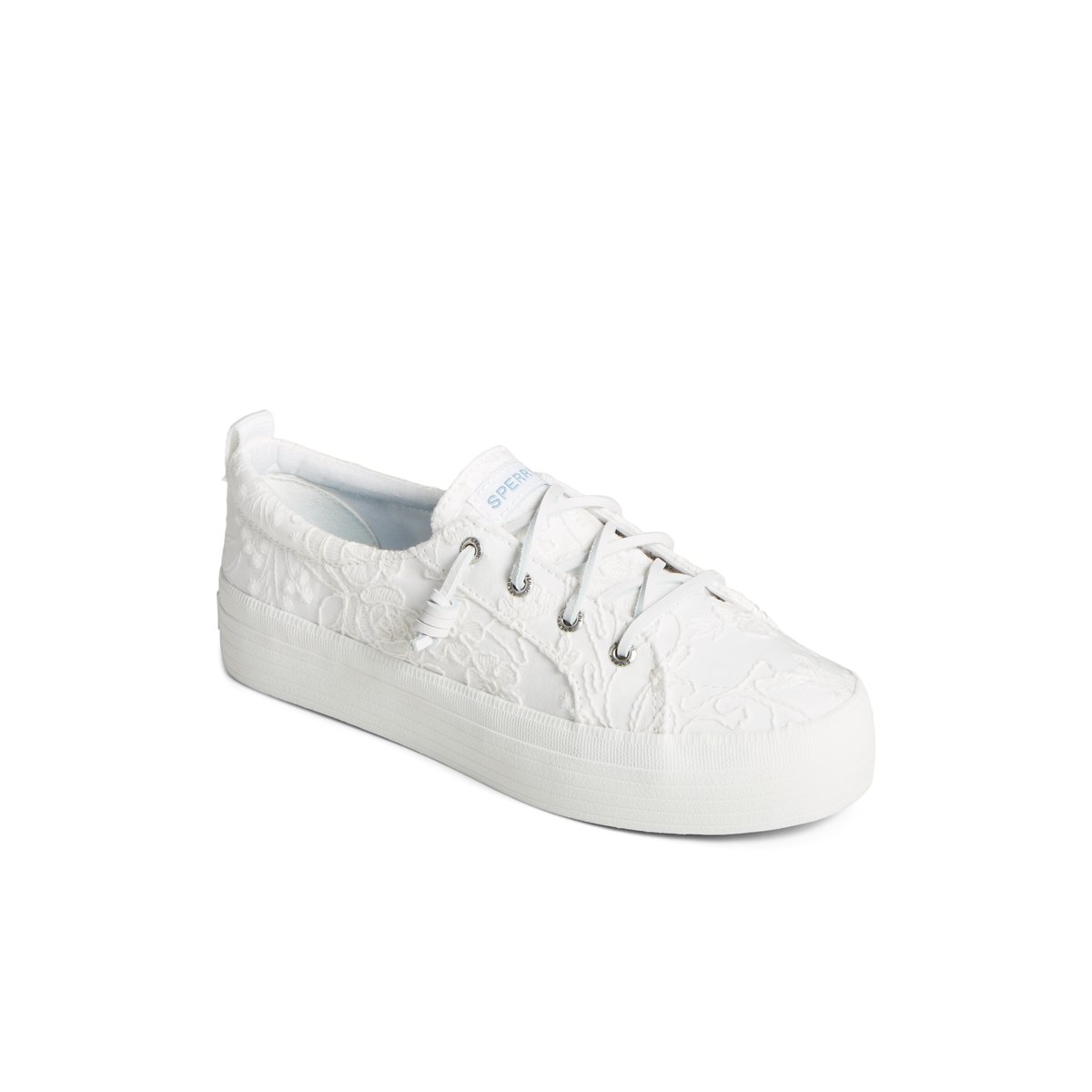 Sperry Crest Vibe Platform Lace Platform Sneaker Sneakers Damen Weiß | 42TUALXQI