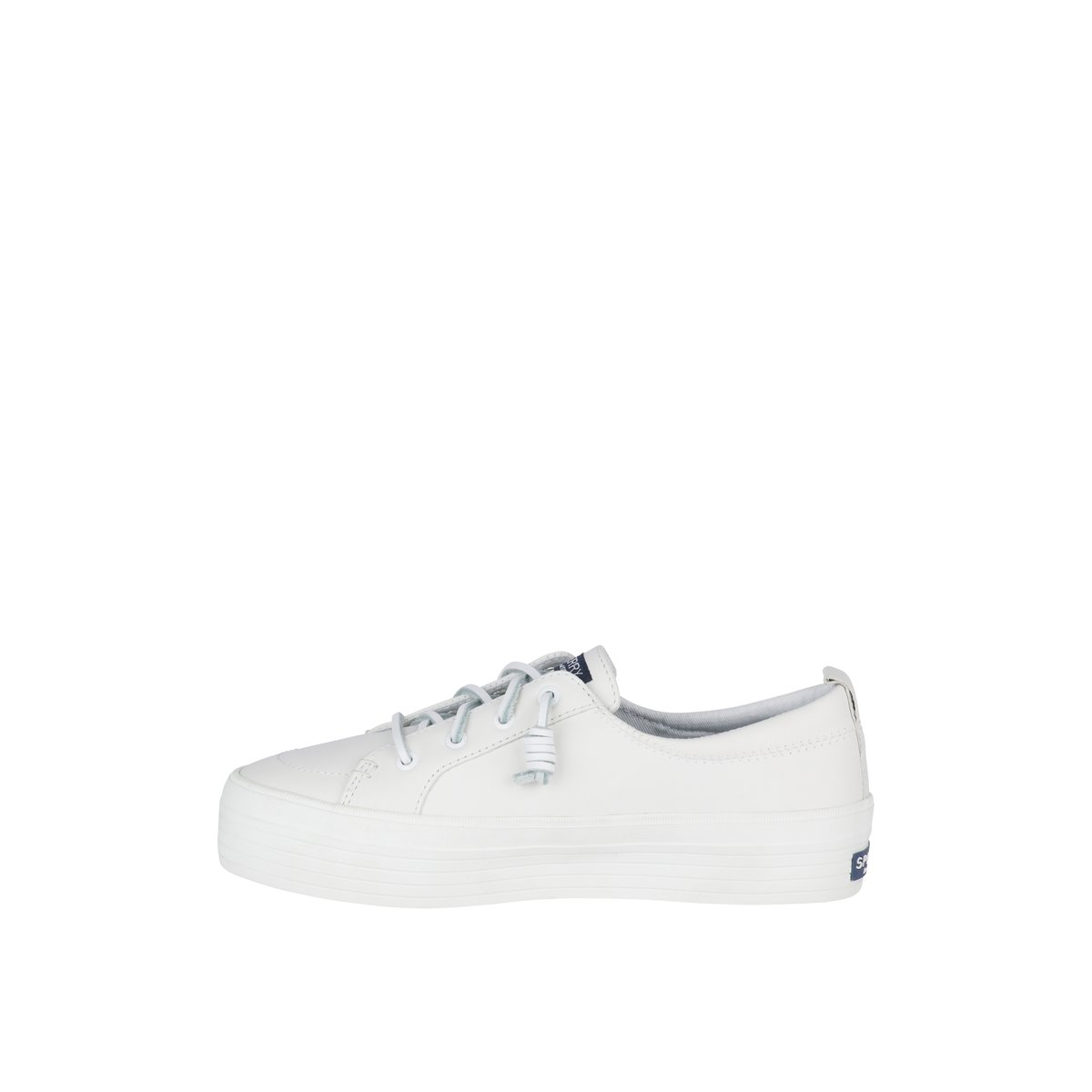 Sperry Crest Vibe Platform Leather Sneaker Sneakers Damen Weiß | 20QJSCBGV