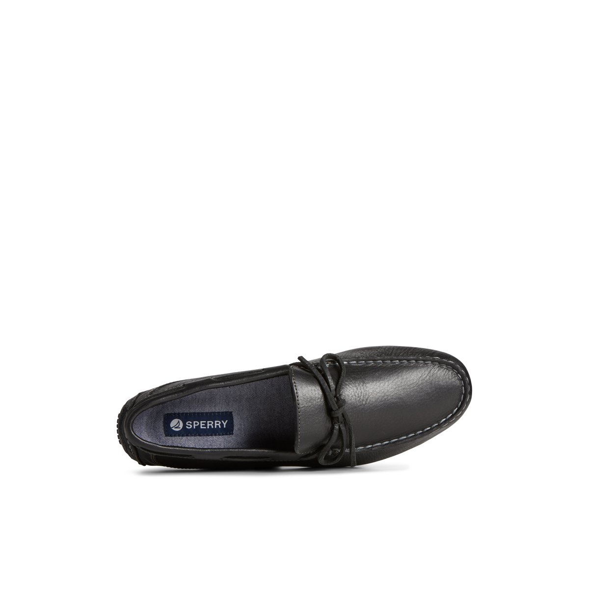 Sperry Davenport Pull Up Leather 1-Eye Driver Mokassins Herren Schwarz | 15NEURWSP