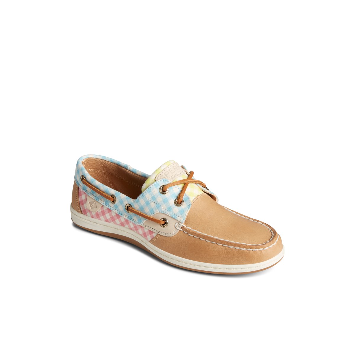 Sperry Koifish Gingham Boat Shoe Bootsschuhe Damen Braun Mehrfarbig | 07NZJUKPG