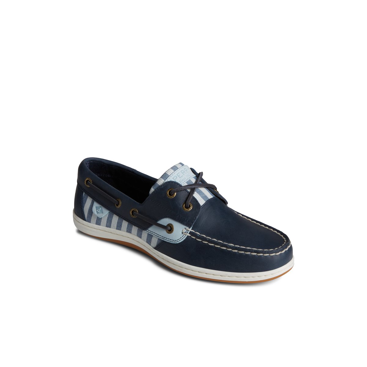 Sperry Koifish Stripe Boat Shoe Bootsschuhe Damen Navy | 51AKTOSGW