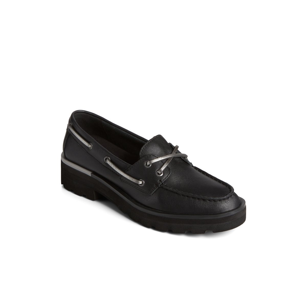 Sperry Lug Boat Shoe Bootsschuhe Damen Schwarz | 81SDMCLHY