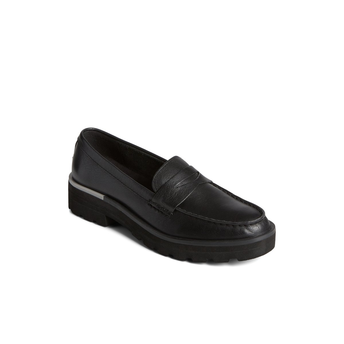 Sperry Lug Penny Loafer Halbschuhe Damen Schwarz | 57MTUZHQP