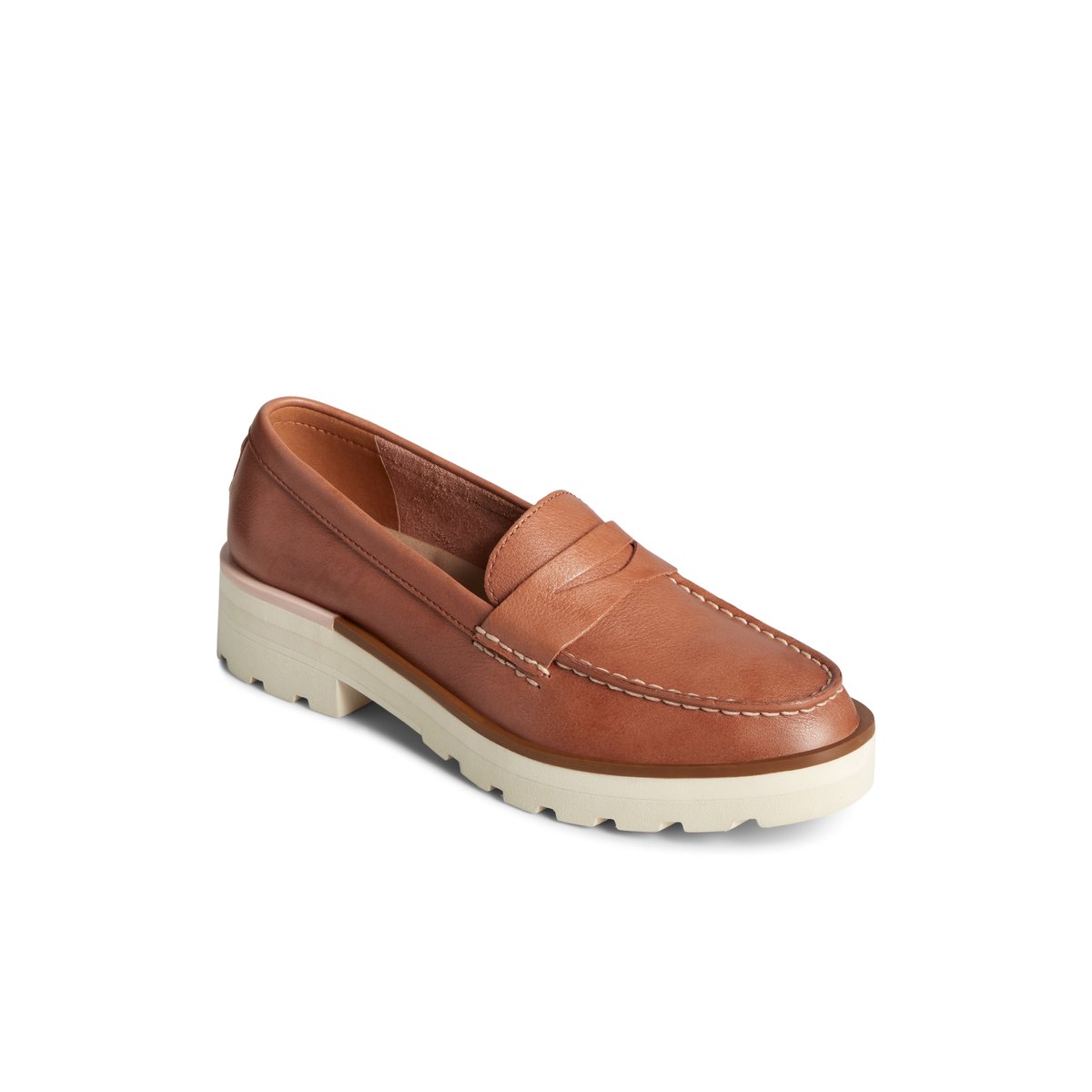 Sperry Lug Penny Loafer Halbschuhe Damen Beige | 94DQXBVFM