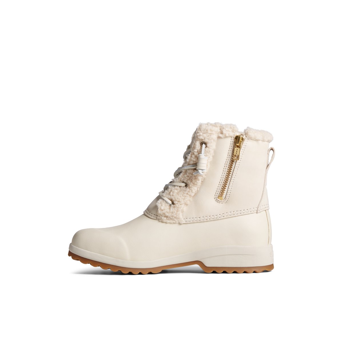 Sperry Maritime Repel Teddy Trim Snow Boot Stiefel Damen Beige | 67JCYHUKA