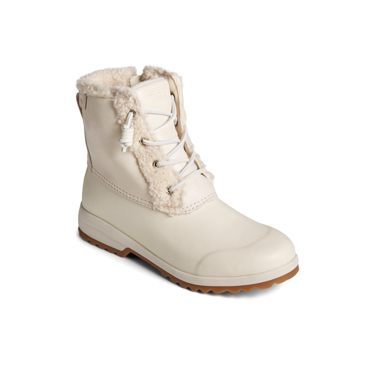 Sperry Maritime Repel Teddy Trim Snow Boot Stiefel Damen Beige | 67JCYHUKA