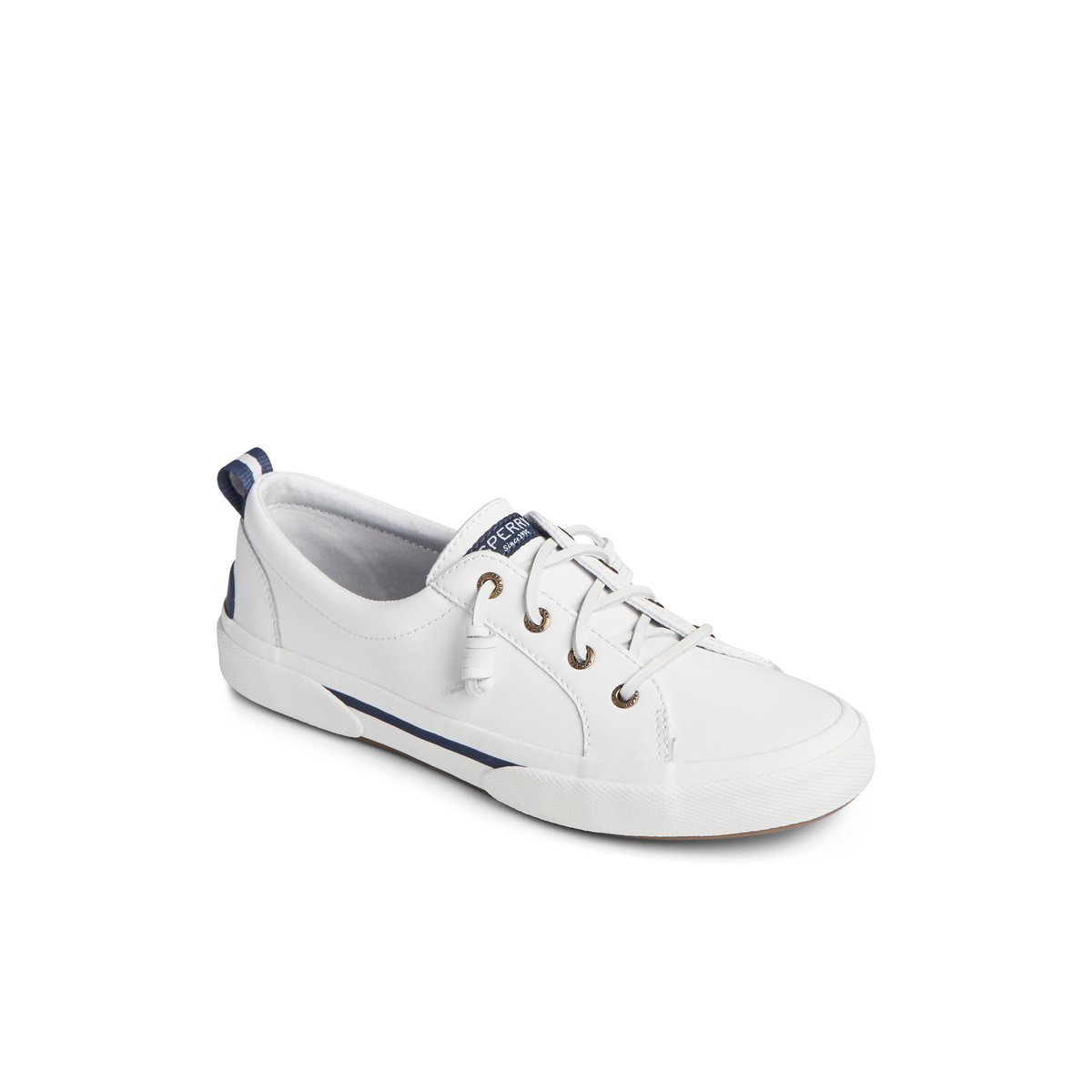 Sperry Pier Wave LTT Leather Sneaker Sneakers Damen Weiß | 48BDAYSVF