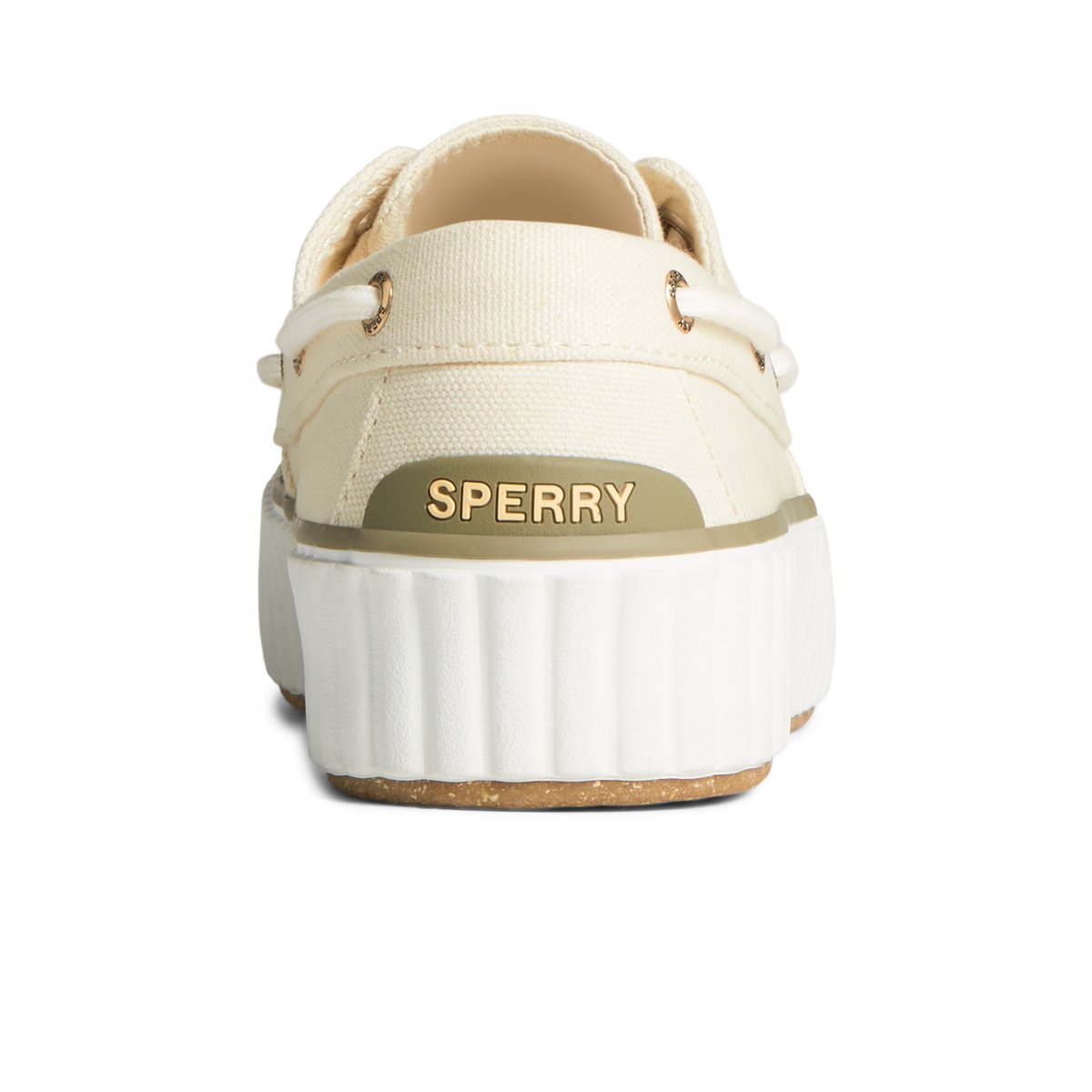 Sperry Pier Wave Platform Lace Up Sneaker Sneakers Damen Beige | 60UVCMKBA