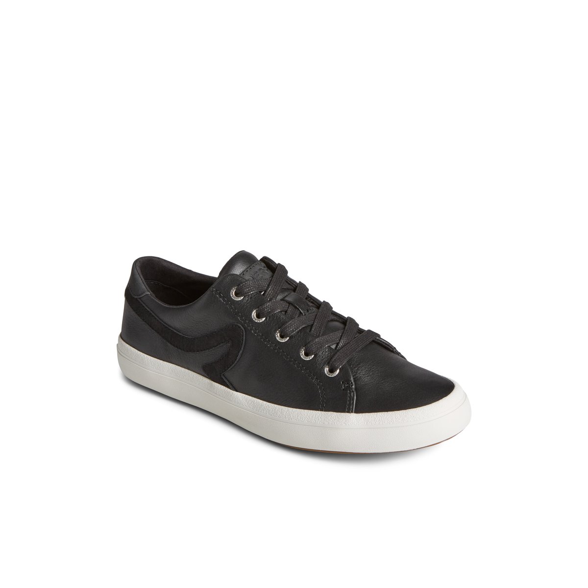 Sperry Sandy Leather Sneaker Sneakers Damen Schwarz | 69QIBVCKA