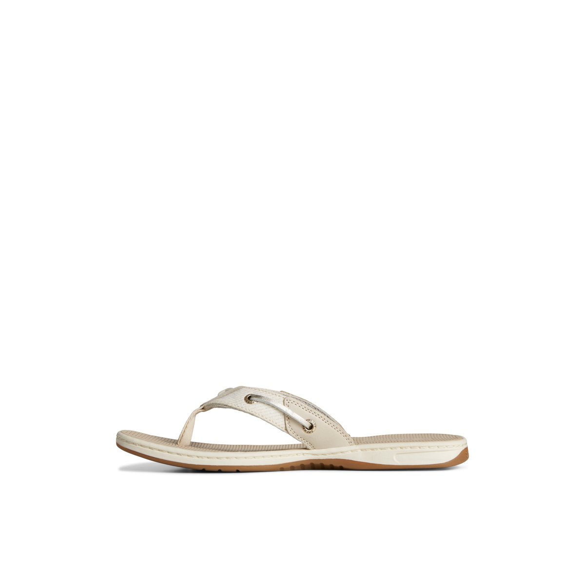 Sperry Seafish Metallic Flip Flop Sandalen Damen Grau | 83FJVYGTX