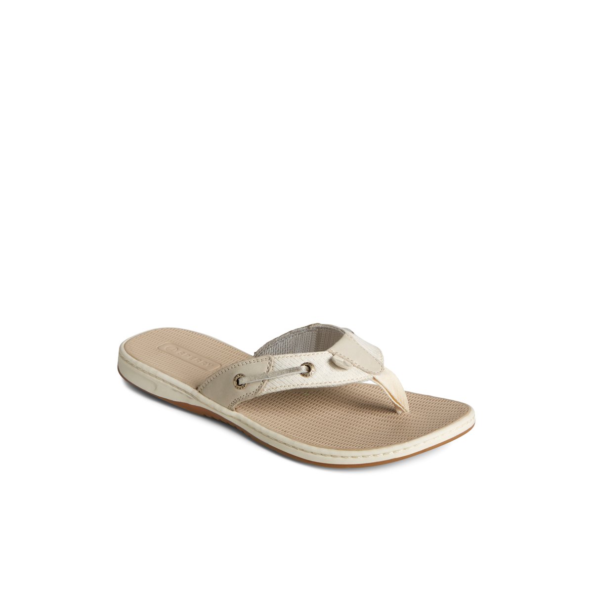 Sperry Seafish Metallic Flip Flop Sandalen Damen Grau | 83FJVYGTX