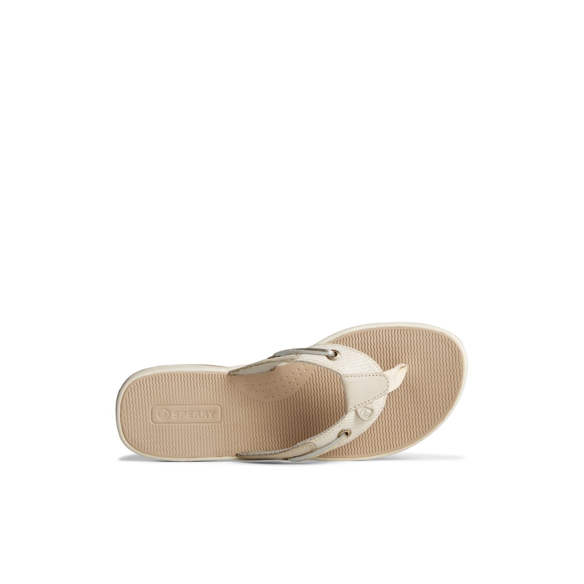 Sperry Seafish Metallic Flip Flop Sandalen Damen Grau | 83FJVYGTX