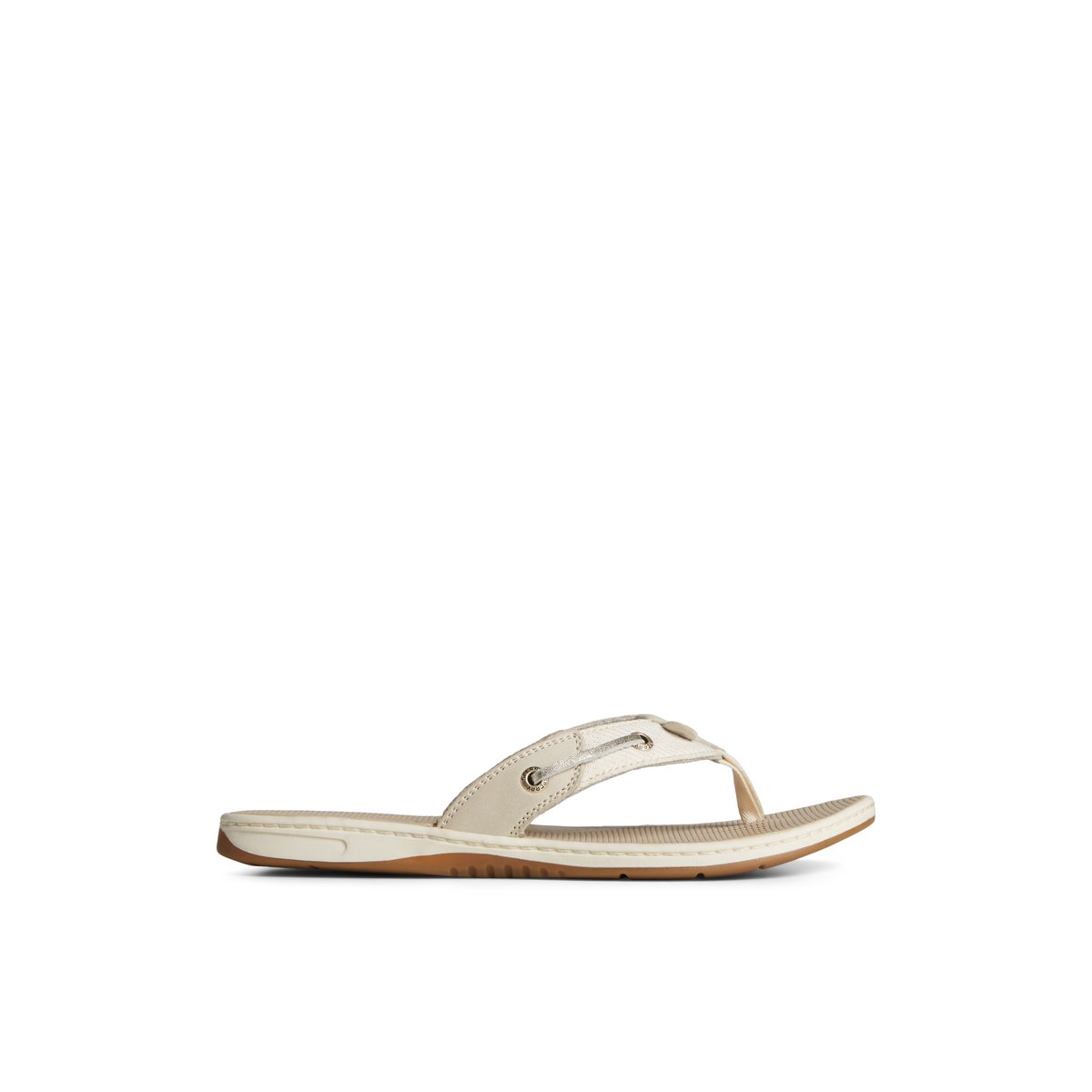 Sperry Seafish Metallic Flip Flop Sandalen Damen Grau | 83FJVYGTX