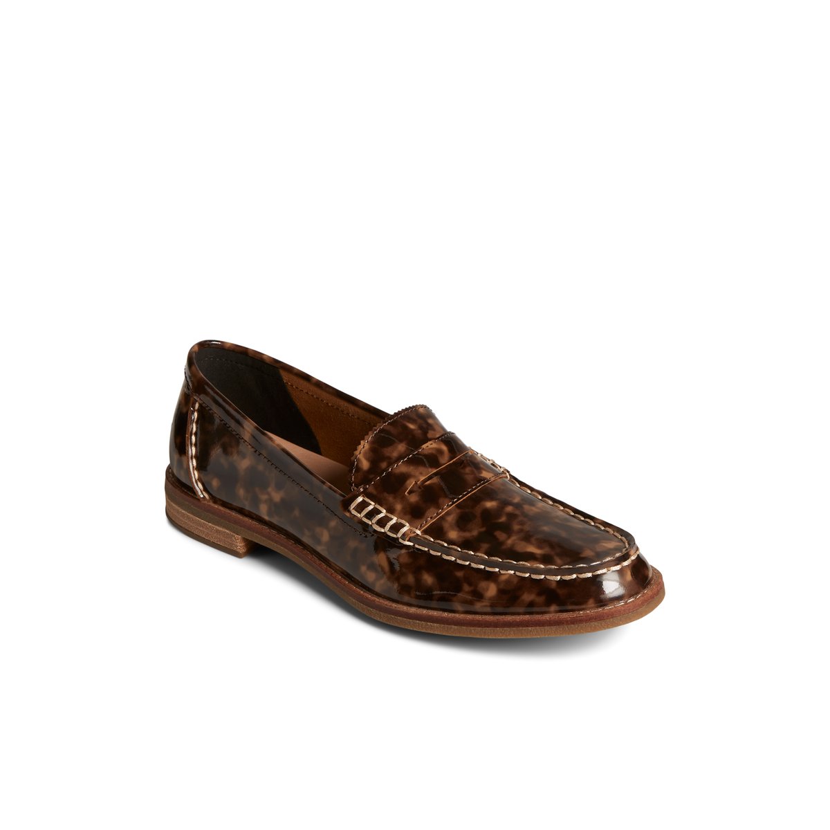 Sperry Seaport Penny Tortoise Leather Loafer Halbschuhe Damen Braun | 26UBMSGJA