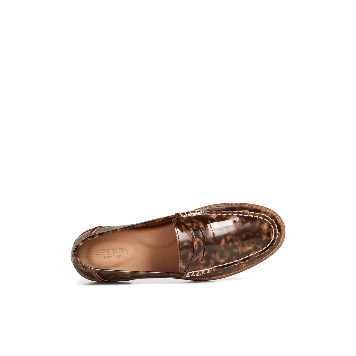 Sperry Seaport Penny Tortoise Leather Loafer Halbschuhe Damen Braun | 26UBMSGJA