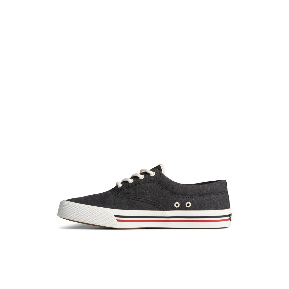 Sperry Striper II Linen CVO Sneaker Sneakers Herren Schwarz | 30FMRBAIU